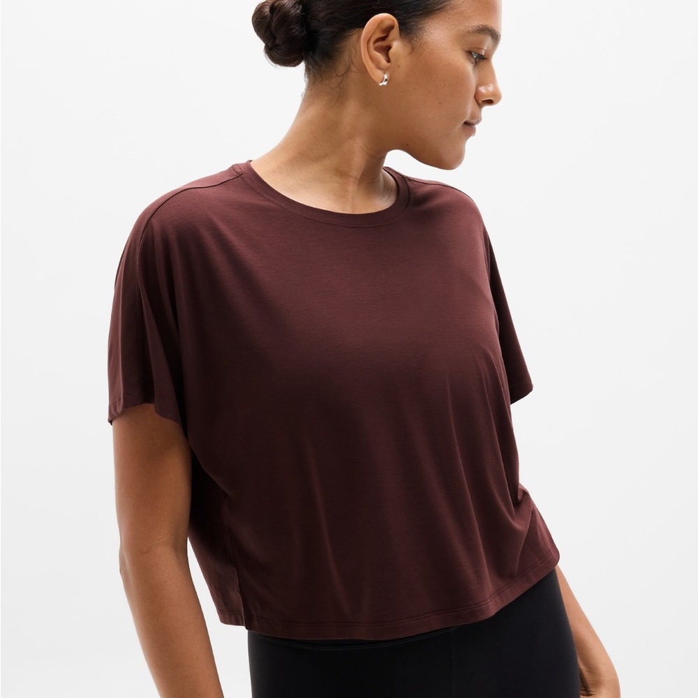Athleta With Ease Crop Tee